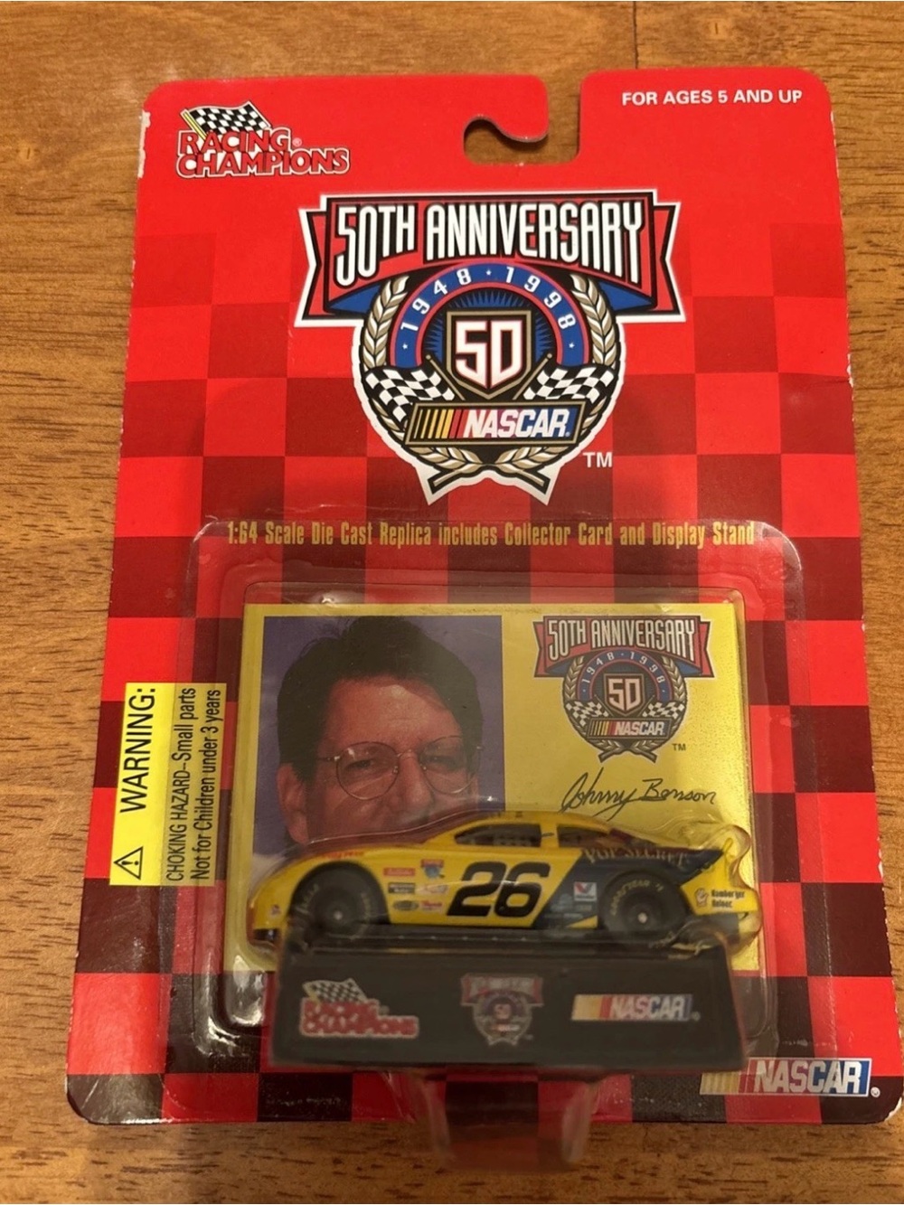New JOHNNY BENSON #26 Cheerios -  Chevy Stock 1/64 Car Racing  NASCAR 50th
